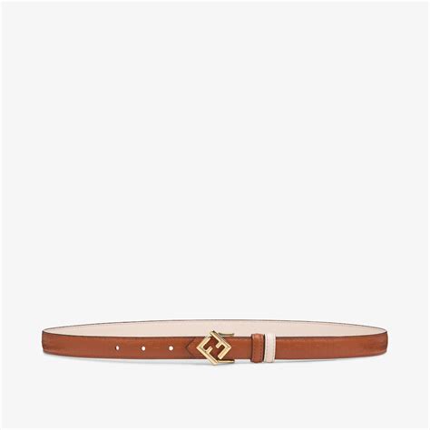 fendi btw camelia|Brown and camellia leather reversible belt .